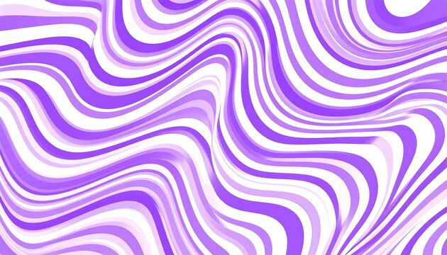 Purple and White Wave Abstract