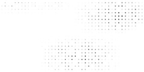 Modern halftone gradient texture. Vanishing polka dot background. Repeating dots gradation abstract
