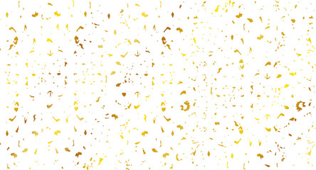 Grunge golden texture overlay transparent background