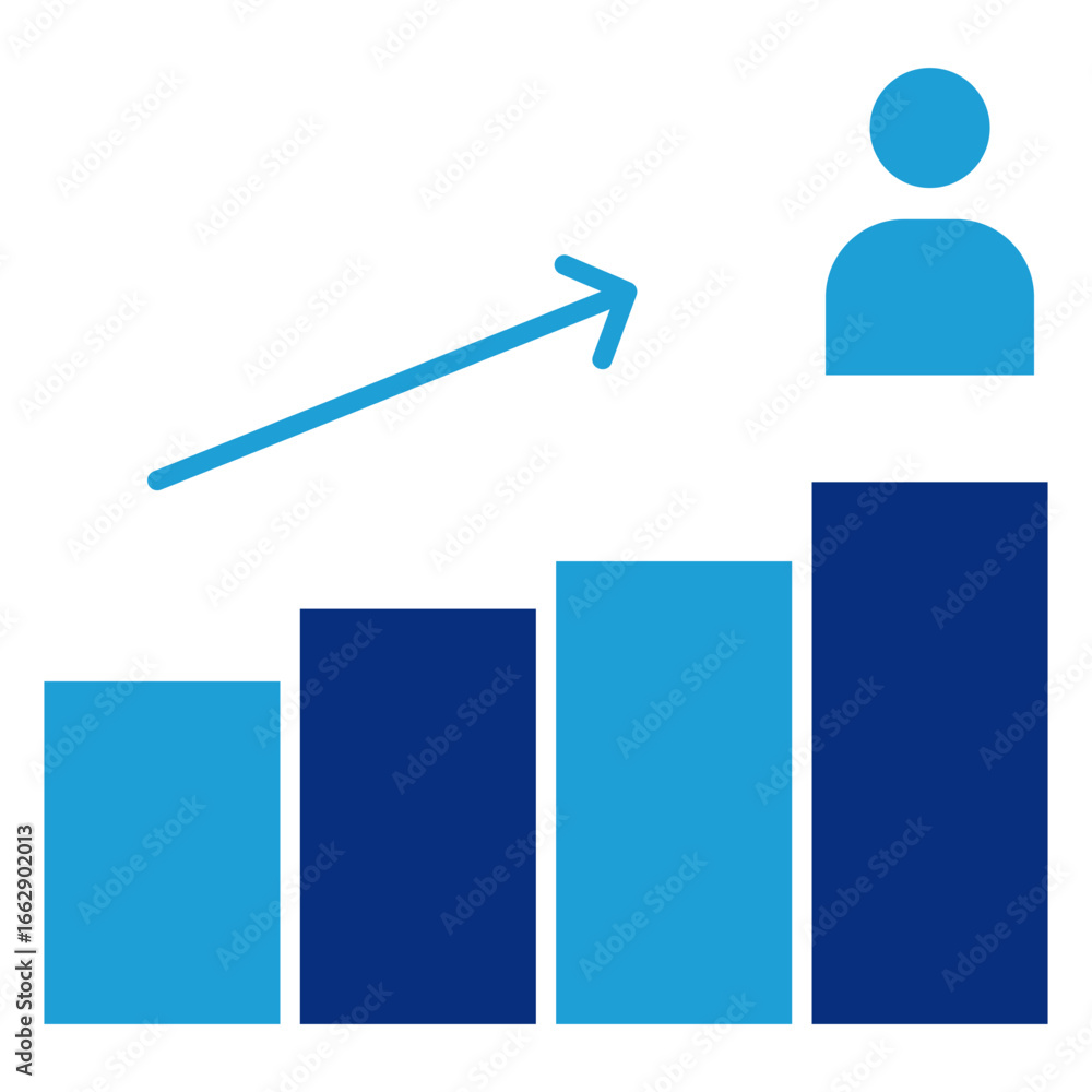 Poster future path icon element for design