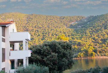 Housing on the Adriatic coast. House on the beach with sea views. Holiday properties on the Adriatic islands.