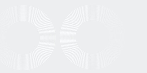 Abstract white glowing geometric lines on gray background. Modern shiny blue circle lines pattern. Futuristic technology concept. Suit for cover