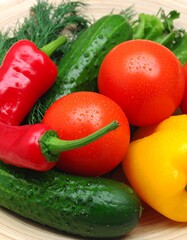 Colorful fresh vegetables