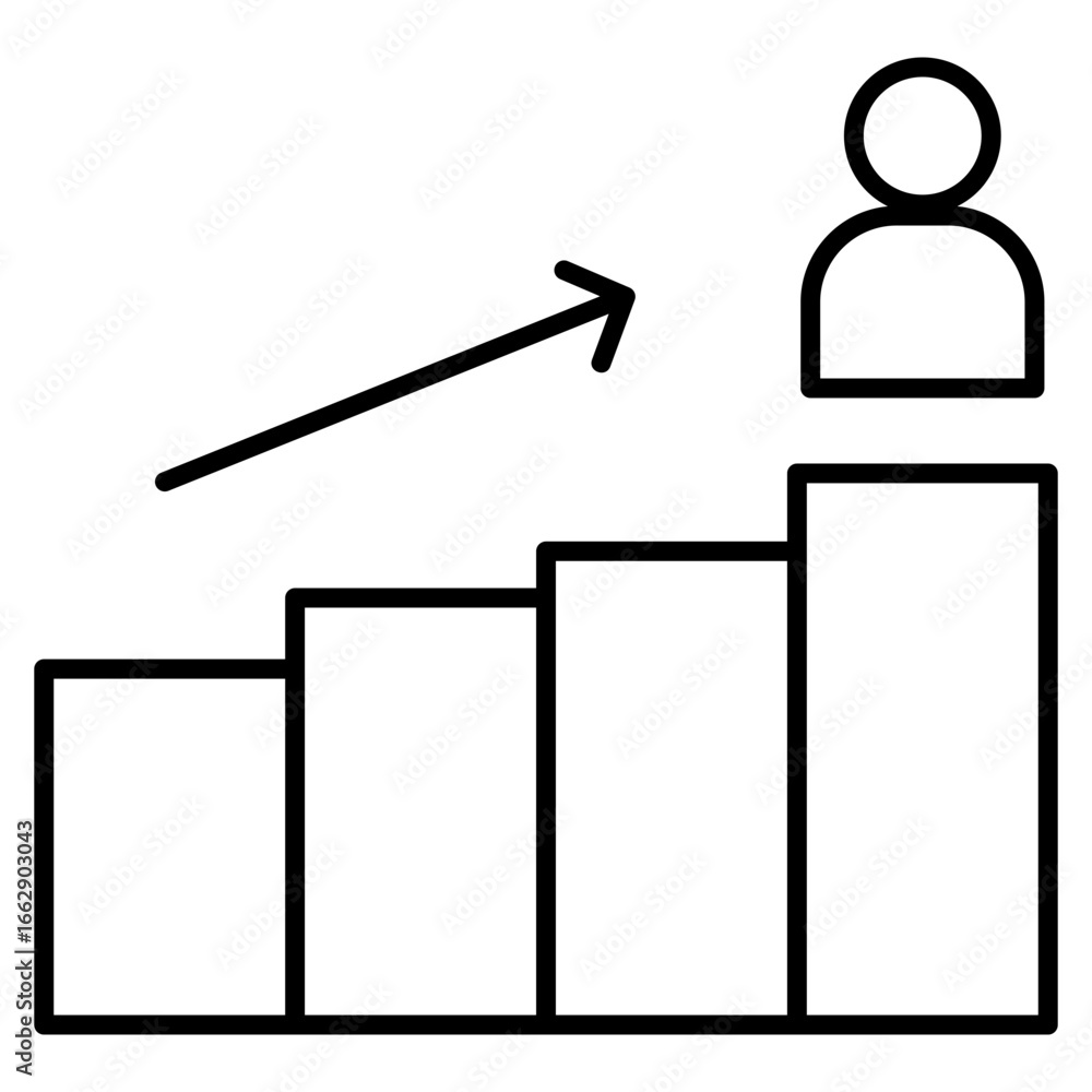 Poster future path icon element for design