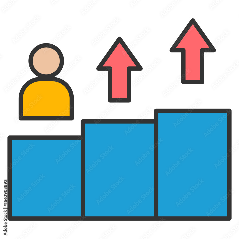 Poster next level icon element for design