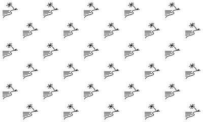 Abstract background pattern with beach motif