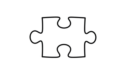 Fototapeta premium A single puzzle piece representing problemsolving and connection