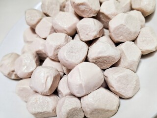 Close up pile of meatball