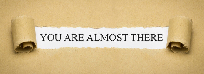 You are almost there