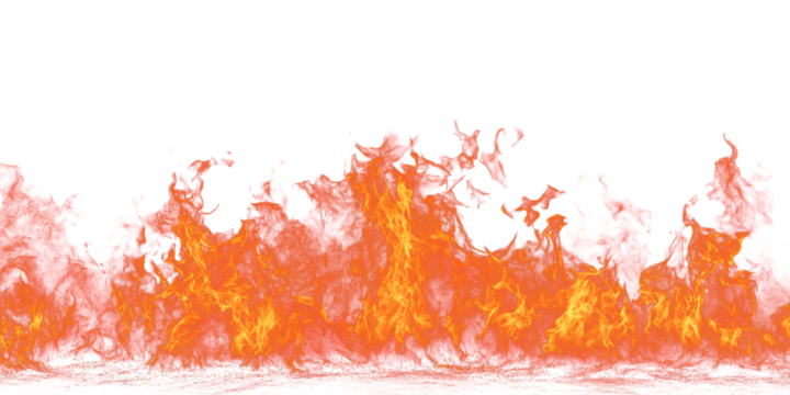 A fire bomb explosion is a sign of danger. The intense heat of the transparent burst is a fiery splash of light