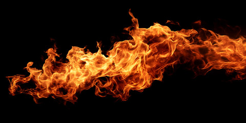 Fototapeta premium Flames smoke burn heat hot element fuel source. Blaze danger hell campfire fiery light. Bomb splash burst