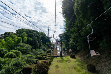 夏の松山城