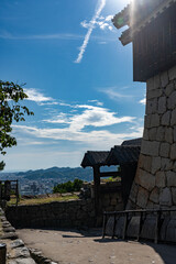 夏の松山城