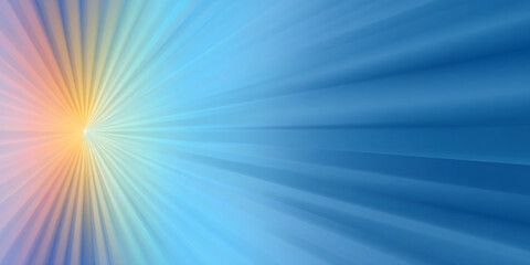 Obraz premium Radiant burst of warm and cool light rays abstract glow