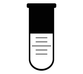 Test Tube Icon PNG – Laboratory Science Symbol Isolated