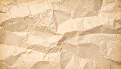 Crinkled beige paper texture