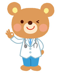 クマのお医者さん　オッケー　グッド