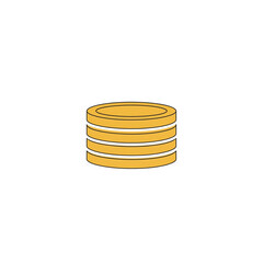 Minimal coin stack symbol