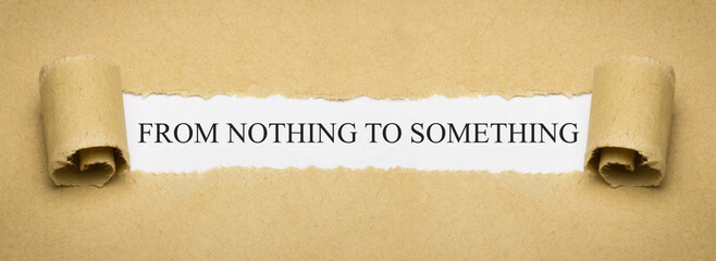 From Nothing to Something