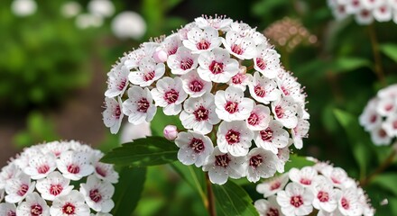 White and Pink Cluster Flowers