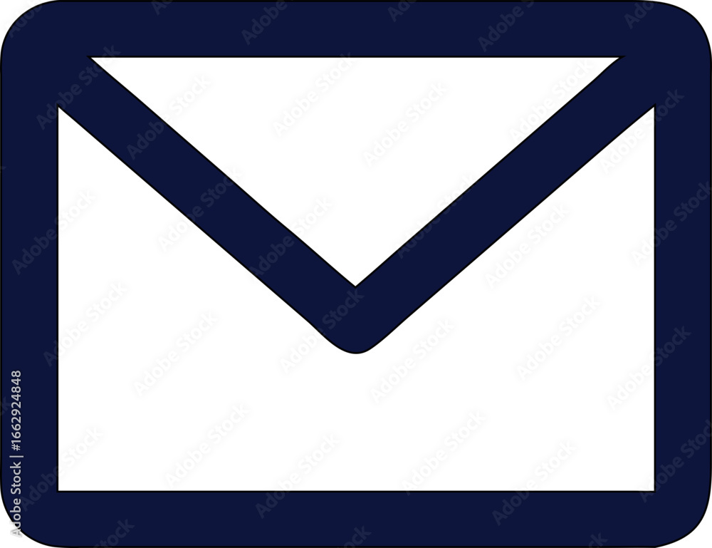 Poster email icon vector design with envelope shape. perfect for web interfaces, branding, or digital ads.