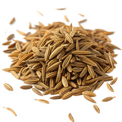 Cumin seeds isolated on a transparent background
