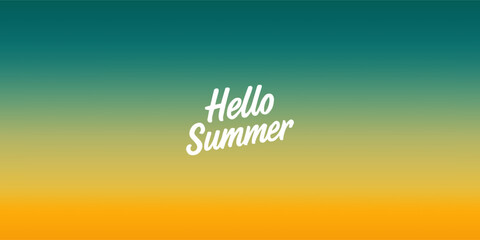 Summer exotic background with abstract soft gradient landscape. colourful gradients blurred summer banner, poster, cards for holiday season,    brochure for summer flyer, celebration, ads, branding.