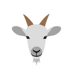 Goat head illustration isolated on transparent background