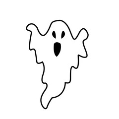 Flat Icon Or Ghost Symbol