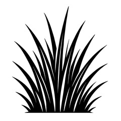 Bush of Grass Vector Graphic - Natural Grass Patch Illustration