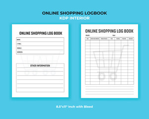 Online Shopping Logbook – KDP Printable Interior 
