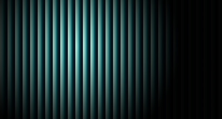 Obraz premium Dark navy with subtle violet gradient and striped lighting. Elegant depth with glowing prism lines. Soft, glowing lines emerge, forming a prism-like gradient that lends a sense of depth