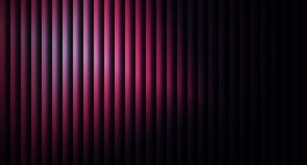 Gradient and striped lighting. Elegant depth with glowing prism lines. Soft, glowing lines emerge, forming a prism-like gradient that lends a sense of depth