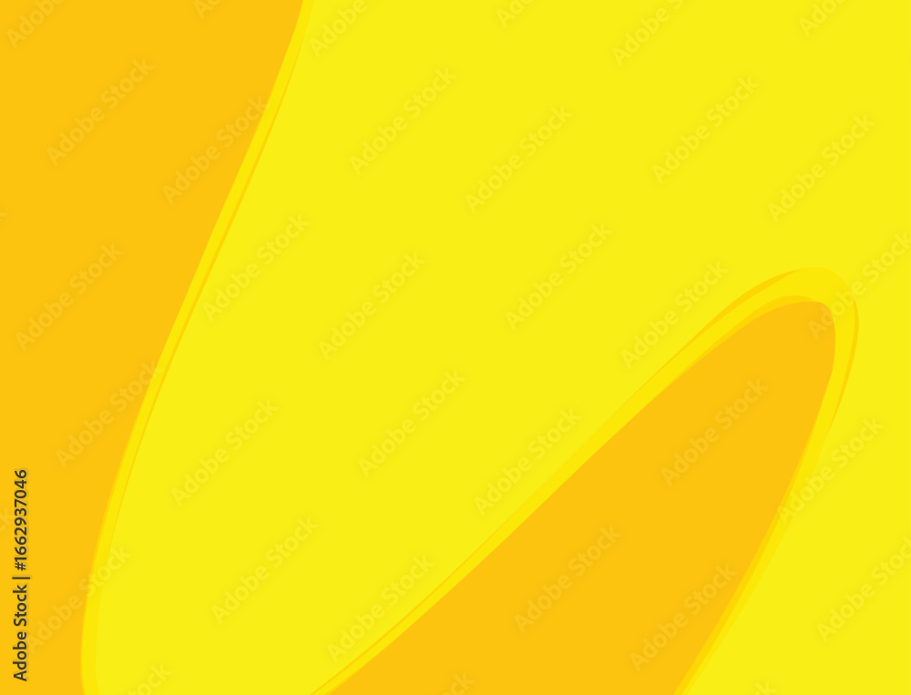 Aufkleber bright abstract yellow background with smooth modern shapes and gradient design