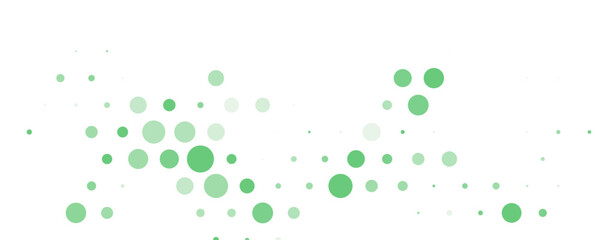 Light Blue, Green vector red banner with set of circles, dots. Donuts Background. Creative Design Template. Technological halftone illustration