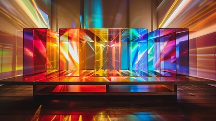 abstract background with colorful lights