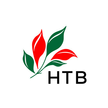 HTB Modern Abstract Leaf Logo Design &ndash; Red and Green Nature-Inspired Brand Icon, HTB Later Logo, 
