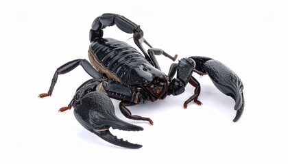 scorpion isolated on white background