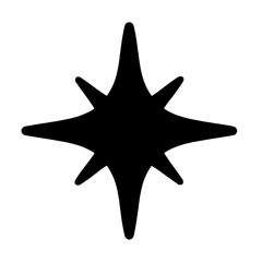 Star burst shining shape icon