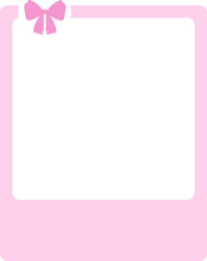 Cute Ribbon Polaroid Bow Photo Frame