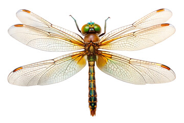 Dragonfly Isolated on White Background as Transparent. PNG. AI GENERATED
