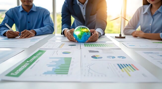 Global Business Strategy for Sustainable Growth and Environmental Responsibility in Corporate Meetings and Renewable Energy Investments