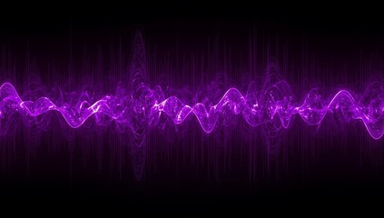 sound wave on red background