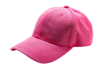 Pink Cap Hat Isolated on White Background as Transparent. PNG. AI GENERATED