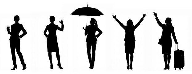 オフィス向けスーツ女性ポーズ集 / Office Suit Woman Pose Library