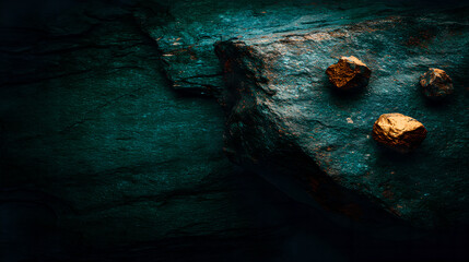 Raw molybdenum ore crystals on black shale with metallic reflections,showcasing strategic mineral...