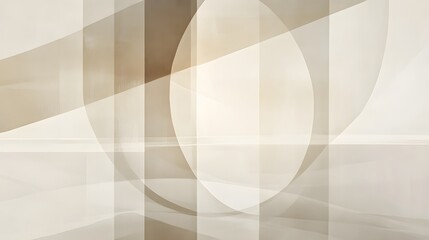 Obraz premium Abstract Beige Brown Geometric Shapes Overlapping Background