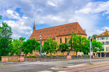 Eglise Saint-Jean church in old town Strasbourg city historic Centre Ville, Alsace Grand Est region, France