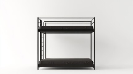 Modern Black Bunk Bed for Space-Saving Bedroom Design Ideas
