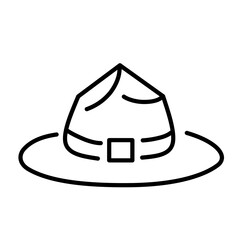 hat line vector